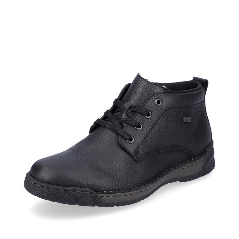 Rieker B0347-00 fekete ferfi belelt bokacipo (Tex) (29.990Ft)